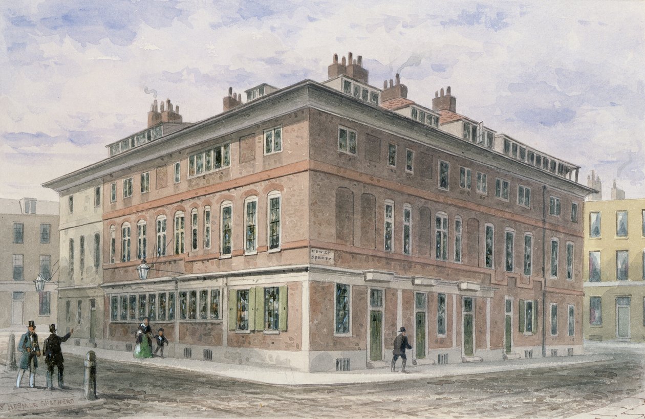 Old House in New Street Square, bequeathed by Agar Harding to the Goldsmith