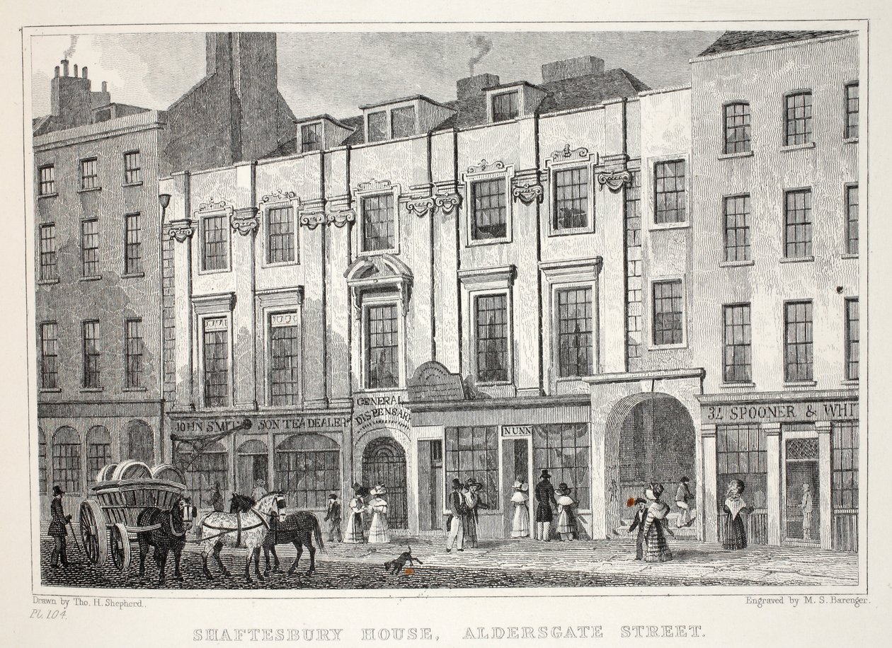 Shaftesbury House, Aldersgate Caddesi, 