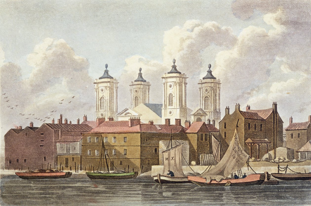 Johns Kilisesi Westminster, 1815 by Thomas Hosmer Shepherd