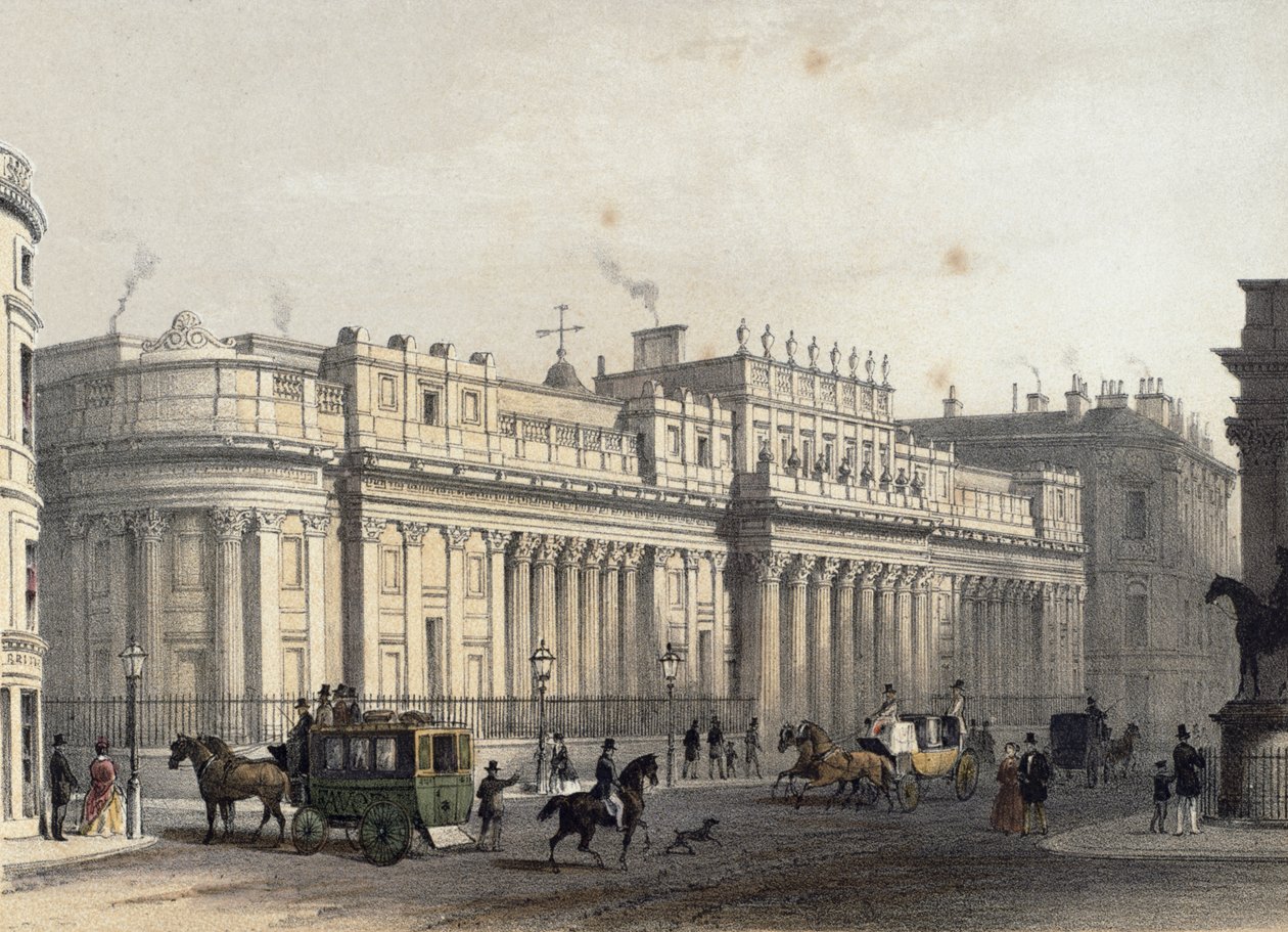 İngiltere Bankası, Louis-Jules Arnout (1814-68), pub tarafından oyulmuş. 1854, E. Gambart und Co. (litografi) by Thomas Hosmer Shepherd