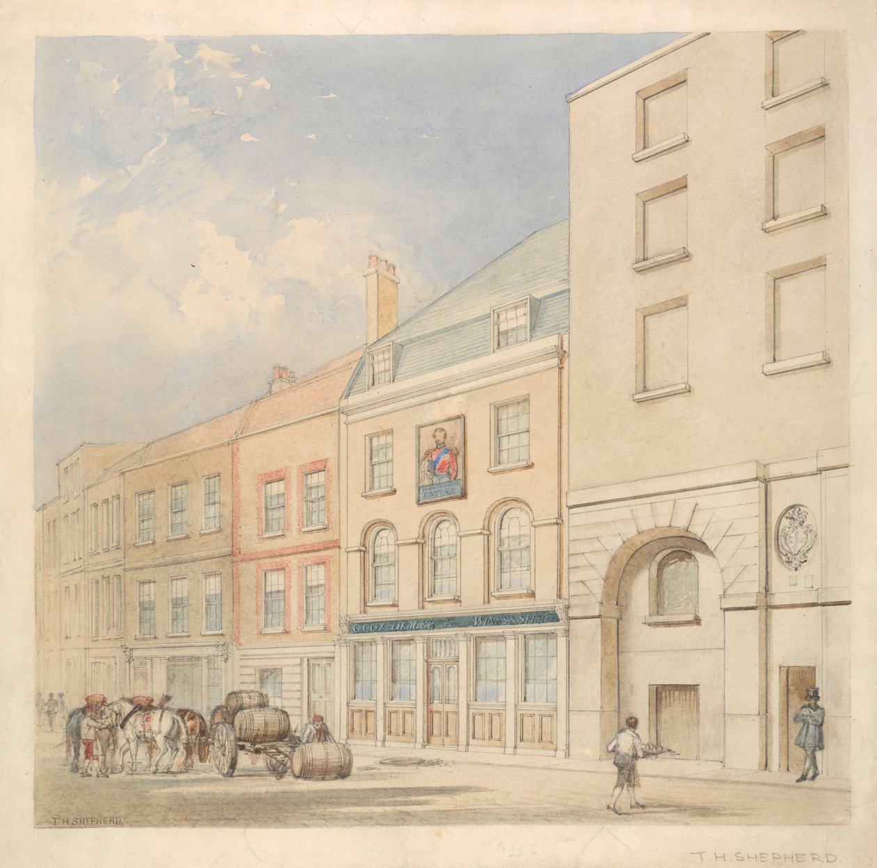 Prens Albert, 11 Coopers Row, Crutched Friars ve Cooper's Gümrük Mahzenleri ve Çay Depoları by Thomas Hosmer Shepherd