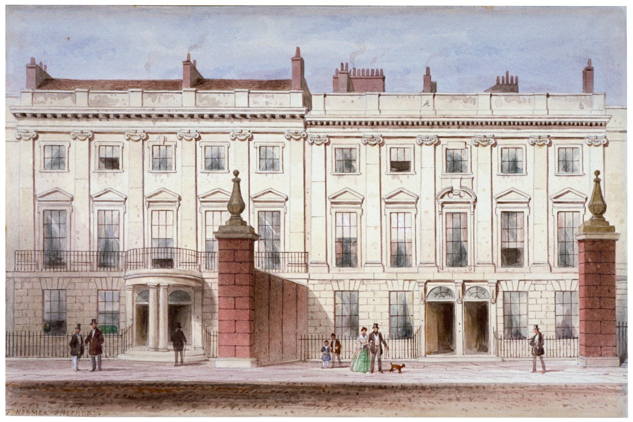 Lindsey House, Holborn, Londra, c1835