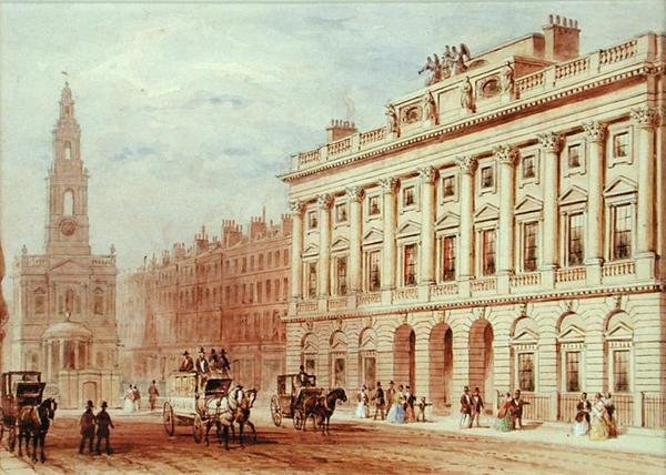 Somerset House ve St. Mary Le Strand Kilisesi