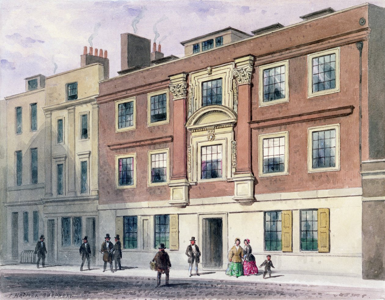 Winchester Caddesi, 1850 by Thomas Hosmer Shepherd