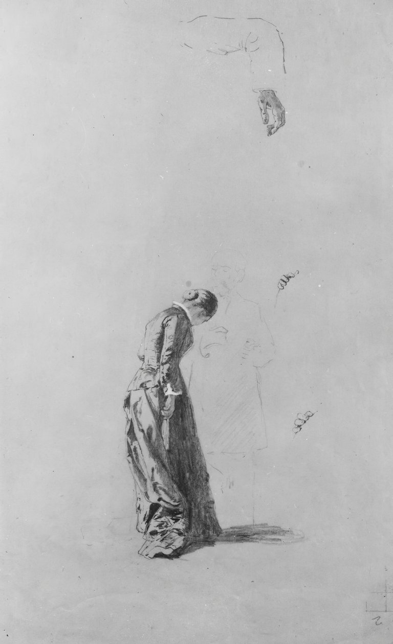 Anahatta Adamla Ayakta Kadın. by Thomas Hovenden