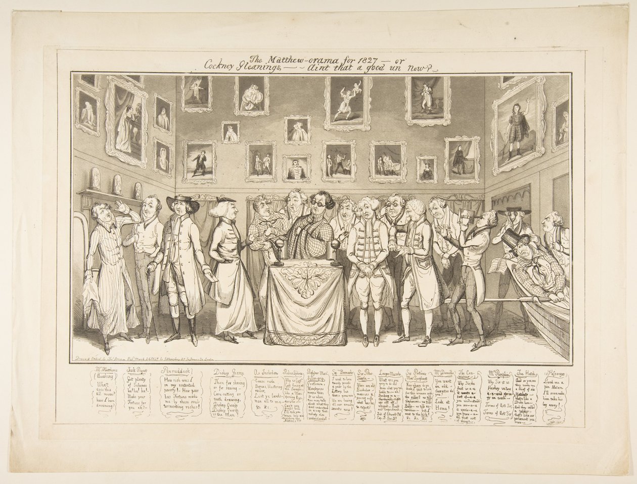 1827 için Matthew-orama-ya da Cockney Gleanings,-Şu anda iyi değil mi, 26 Mart 1827. by Thomas Howell Jones