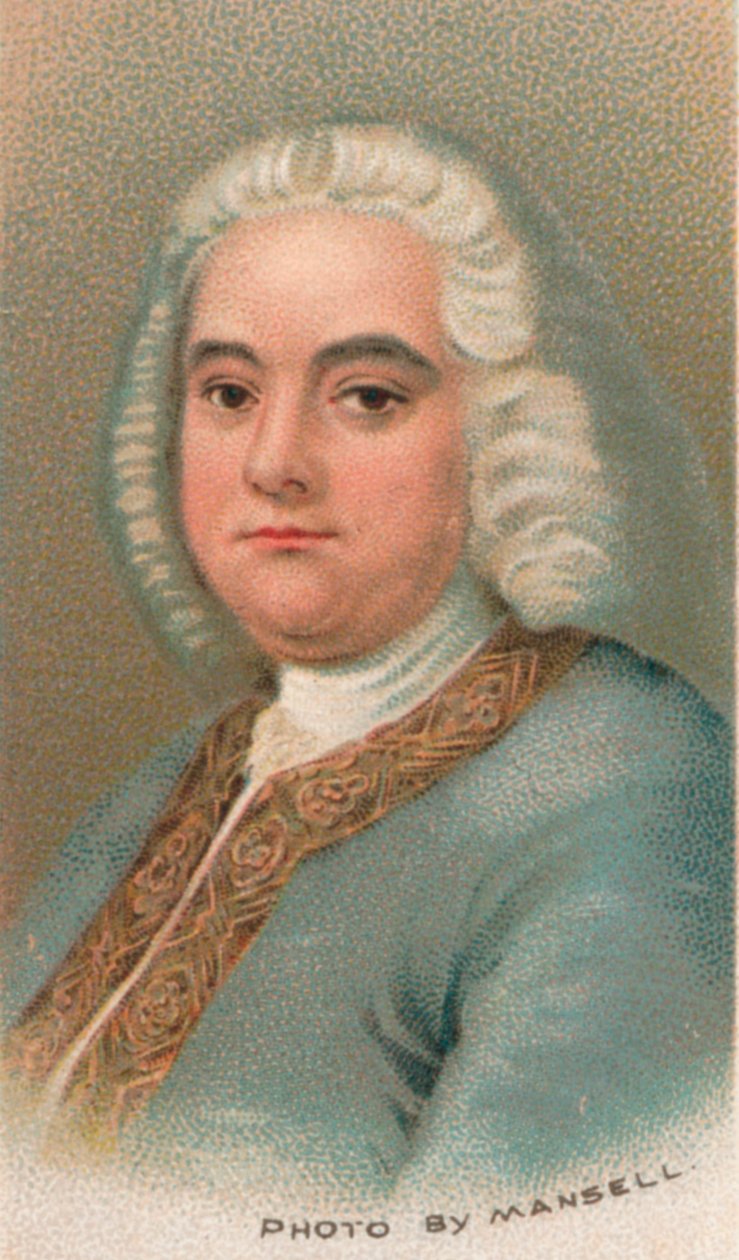 George Frideric Handel 1685-1759, Almanya doğumlu İngiliz besteci, 1911 by Thomas Hudson