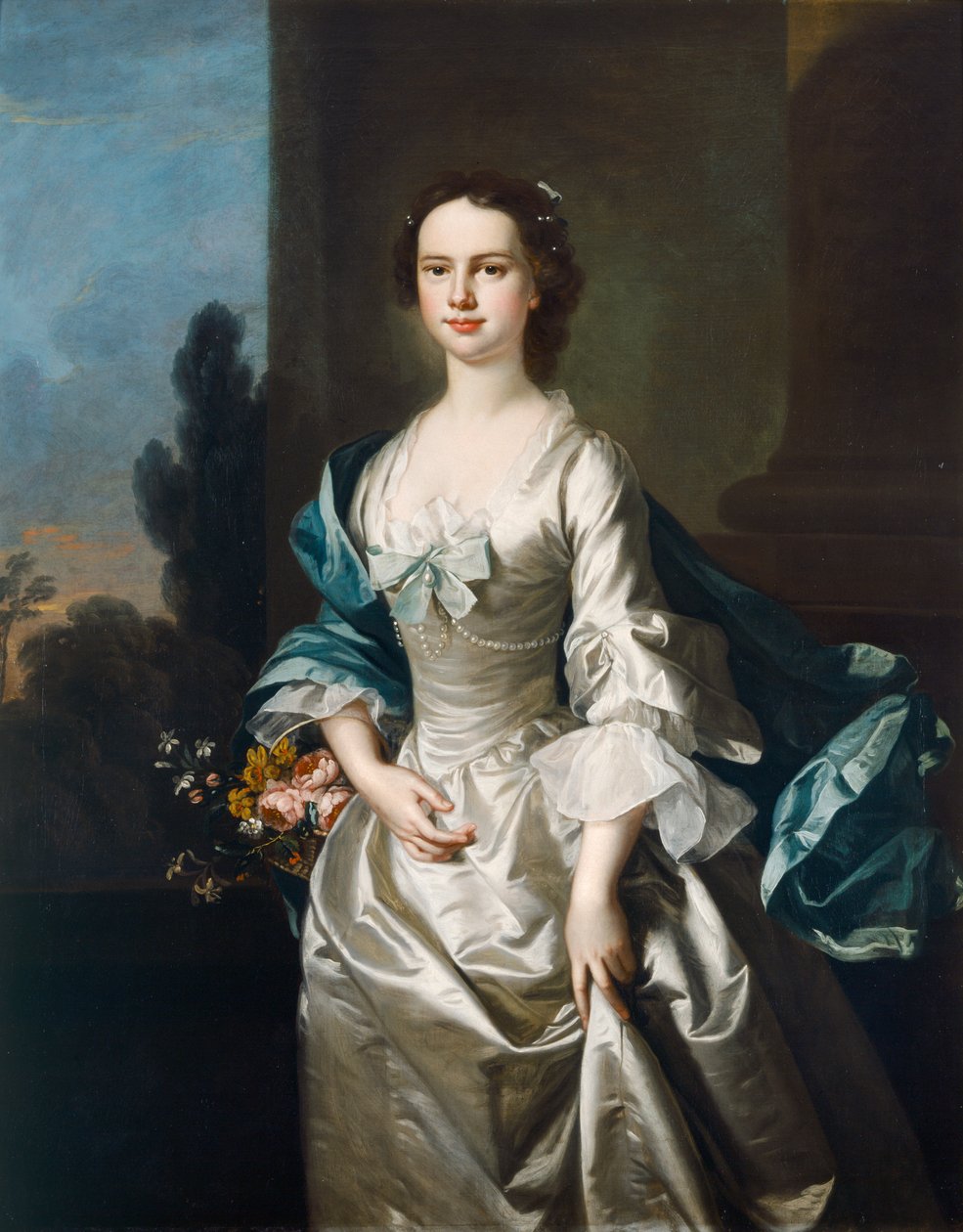 Margaretta Mabella (tuval üzerine yağlıboya) by Thomas Hudson
