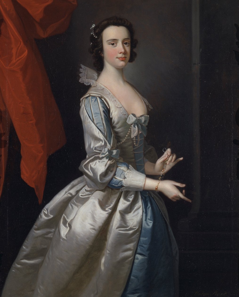 Bir Kadının Portresi, Muhtemelen Elizabeth Aislabie, Studley Royal, Yorkshire by Thomas Hudson