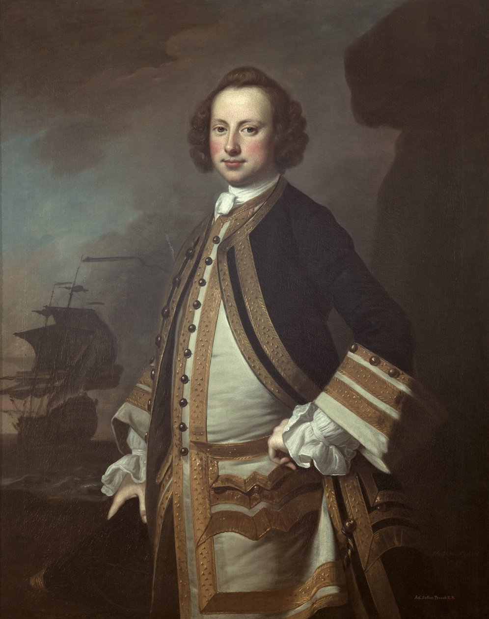 Sir George Pocock (1706-92) 1760 by Thomas Hudson