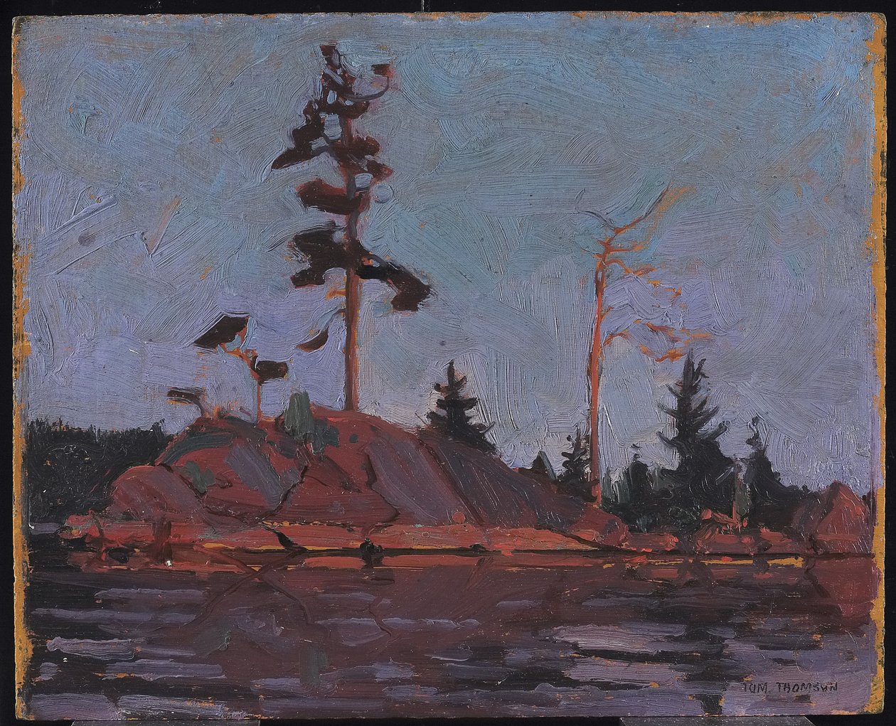 Algonquin Park, 1916 (kompozit odun hamuru tahtası üzerinde yağ) by Tom Thomson