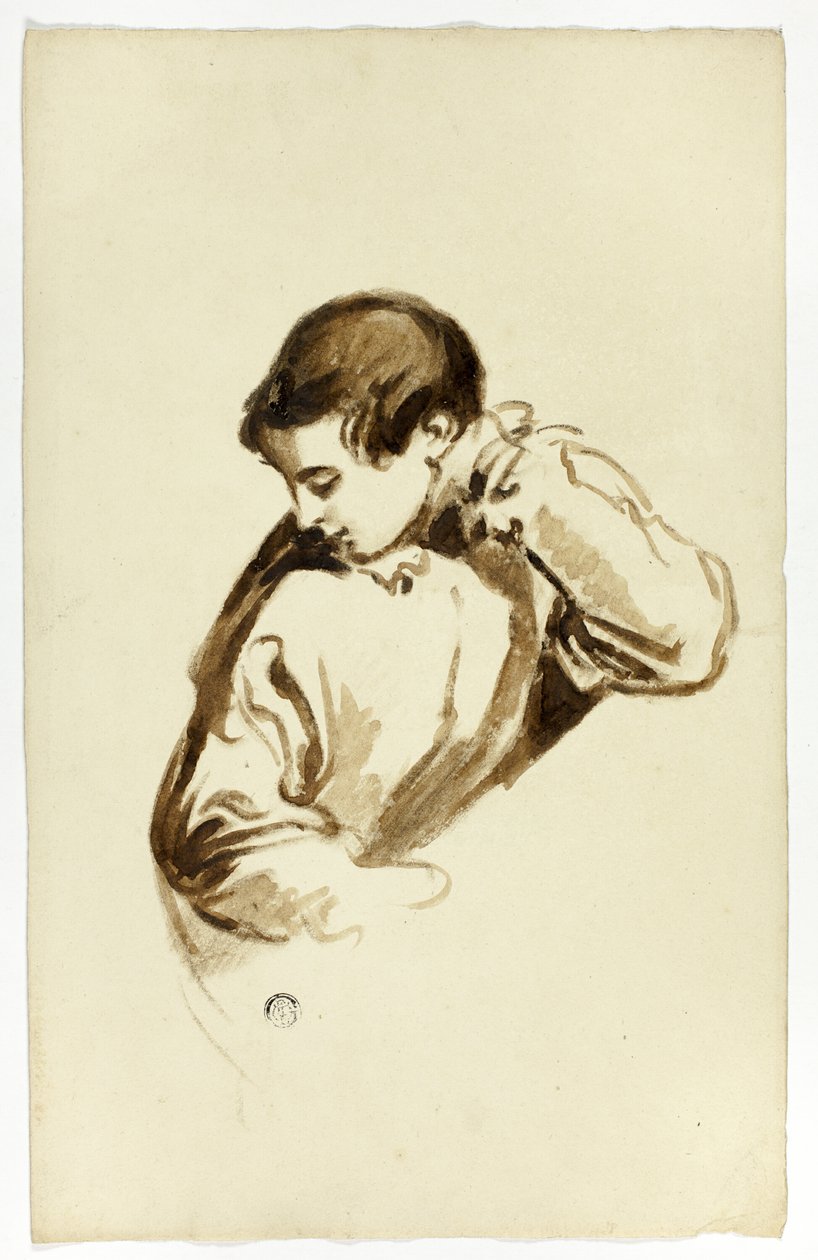 Çocuk Yan Dönüyor, Yarım Boy by Thomas Jones Barker