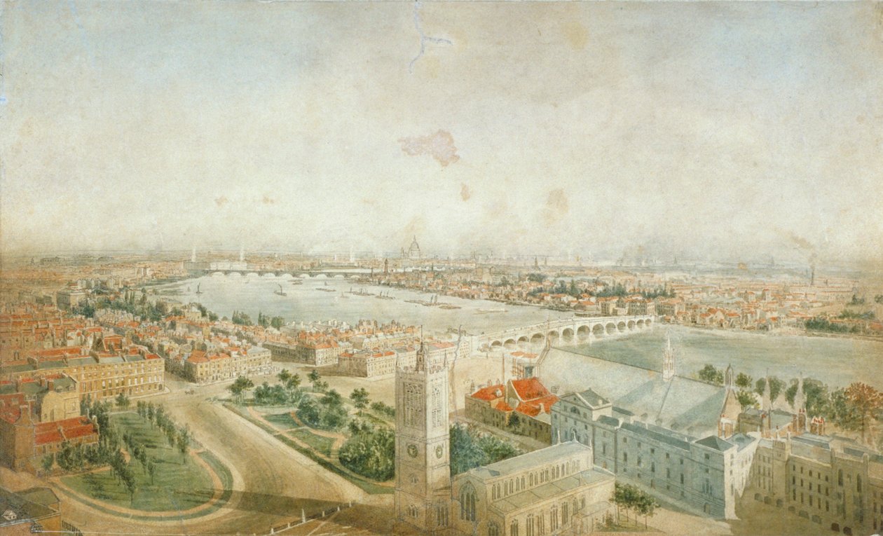 Westminster, Londra, c1830 by Thomas Kearnan