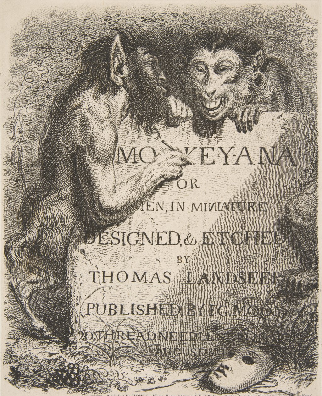 Başlık Sayfası, Monkey-ana veya Men in Minyatür, 1827., 1827