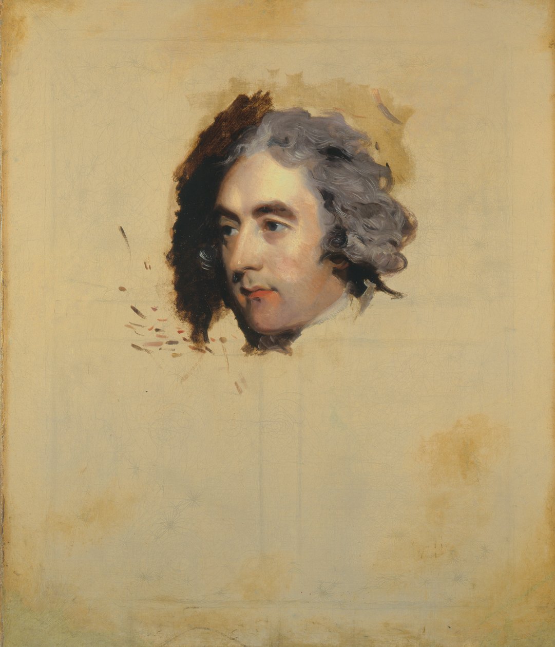 Bir Adamın Portresi, muhtemelen William Eden, 1. Lord Auckland, MP (1744-1814) (bitmemiş) by Thomas Lawrence