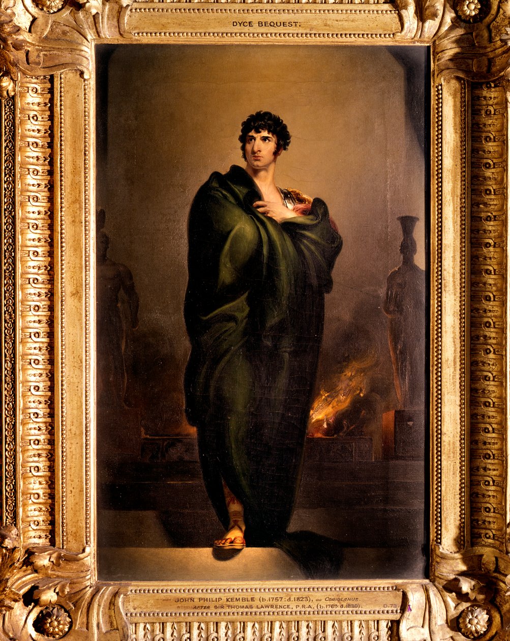 John Philip Kemble, Coriolanus rolünde, 1802 by Thomas Lawrence