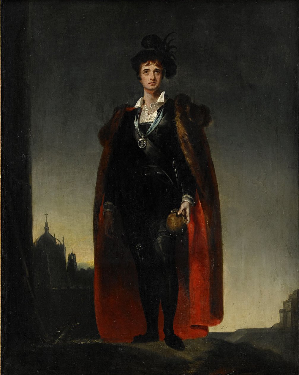 John Philip Kemble Hamlet olarak by Thomas Lawrence