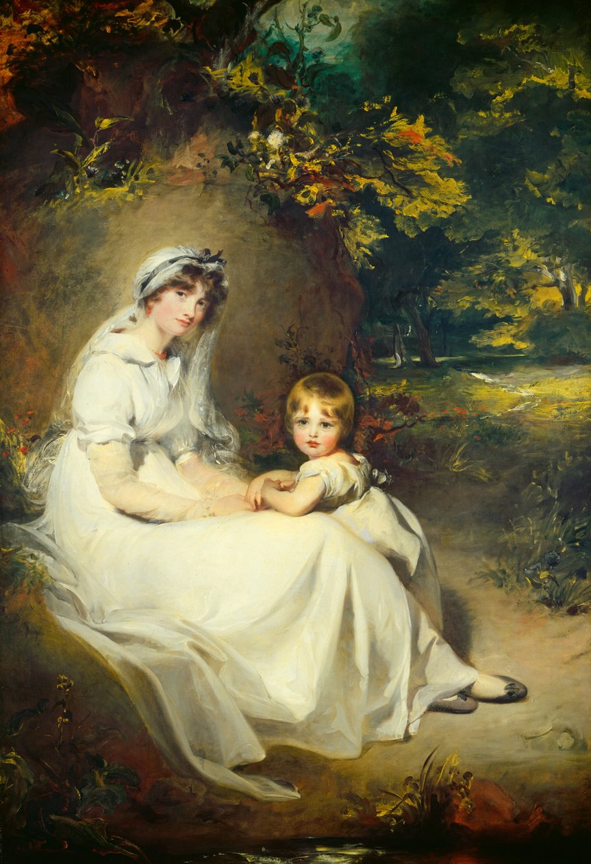 Leydi Mary Templetown ve En Büyük Oğlu, 1802. by Thomas Lawrence