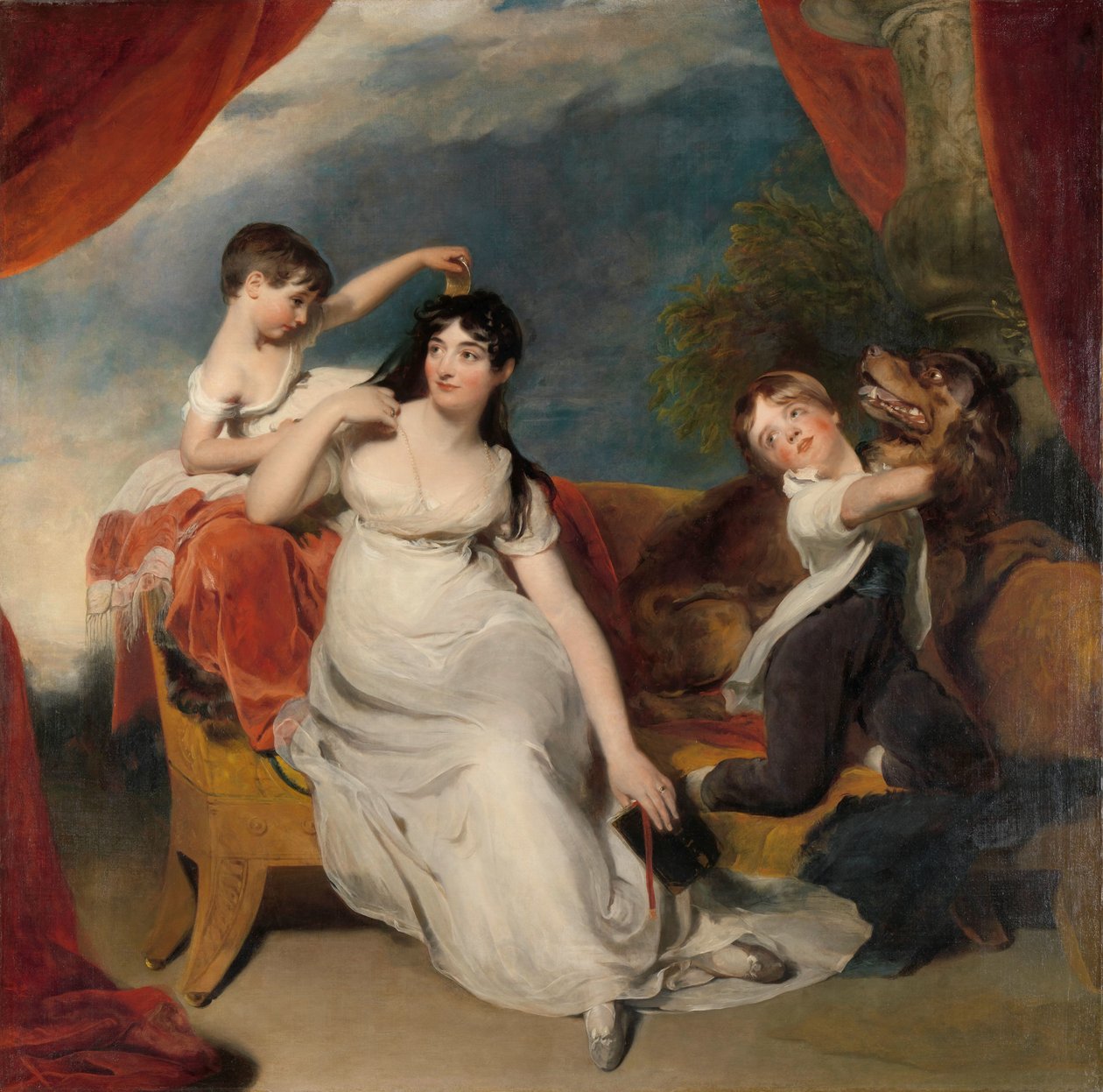 Maria Mathilda Bingham ve İki Çocuğu Henry Baring