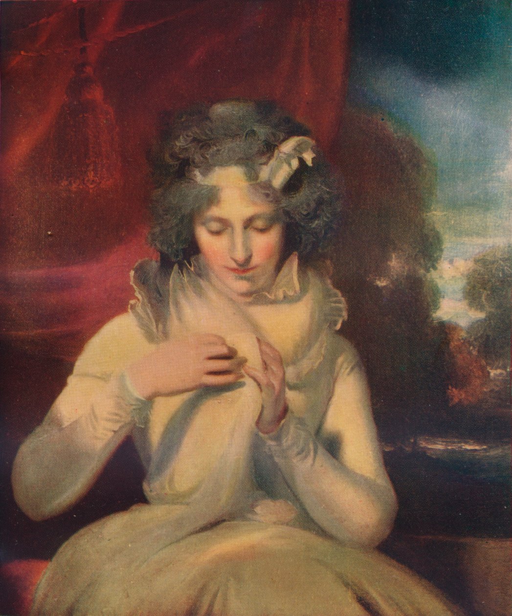 Bayan Georgina Lennox, sonradan Kontes Bathurst, 1765-1842, c1800 by Thomas Lawrence
