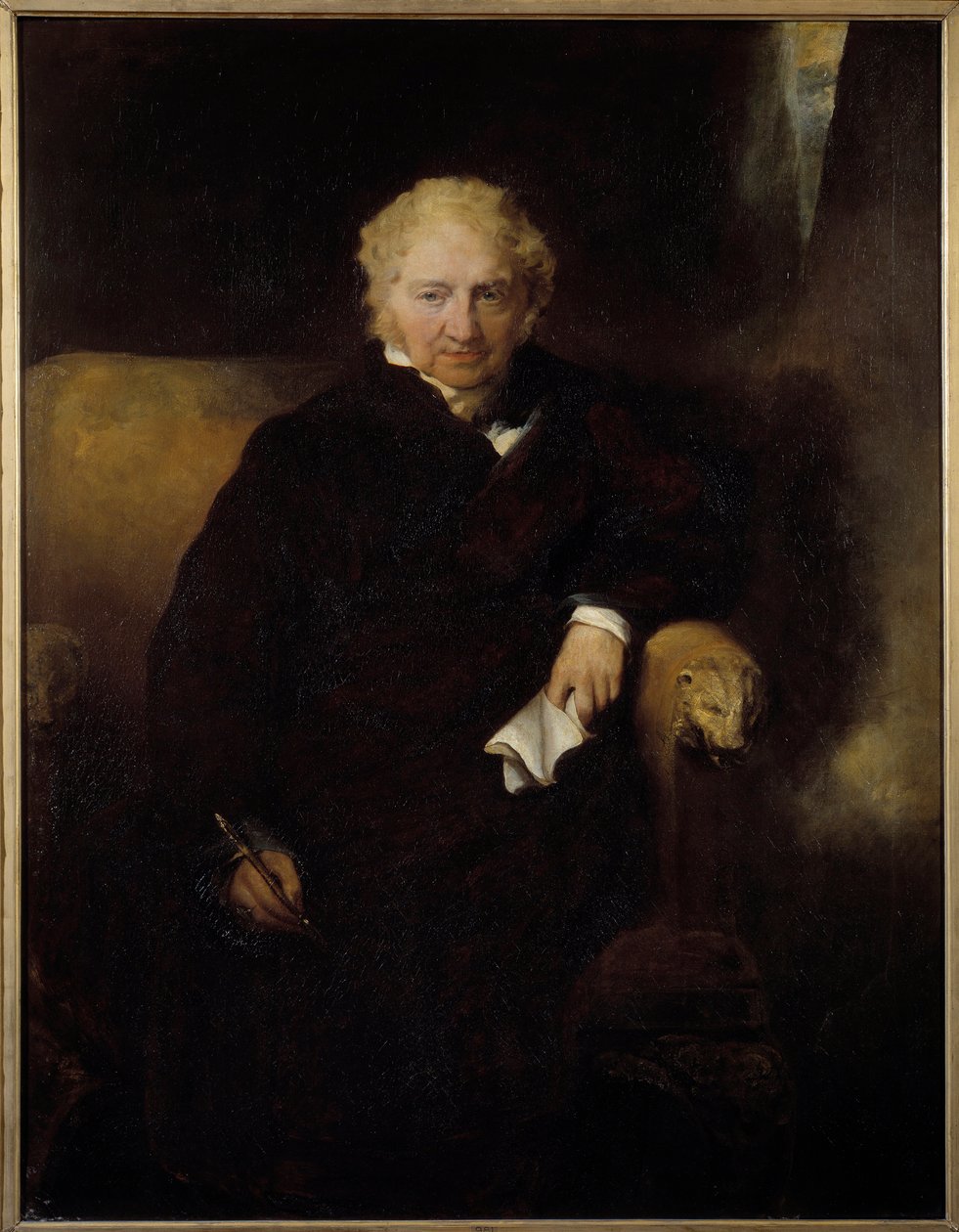 Ressamın Portresi Henri Fussli (veya Fuseli) (1741-1825) Sir Thomas Lawrence (1769-1830) tablosu 19. yüzyıl Güneşi. 1042x1,09 m Bayonne, Musee Bonnat by Thomas Lawrence