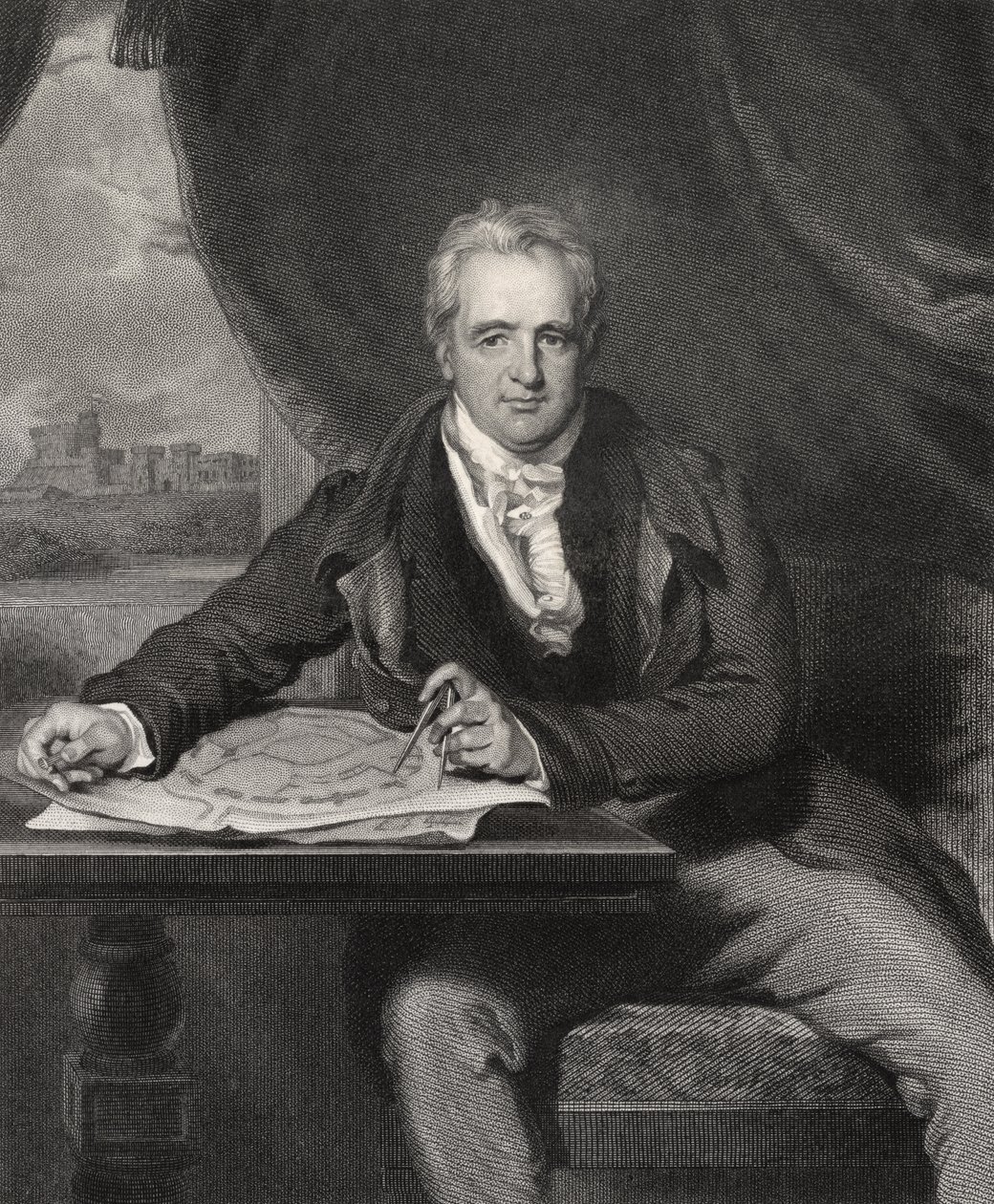 Sir Jeffry Wyatville, H. Robinson tarafından oyulmuş, 