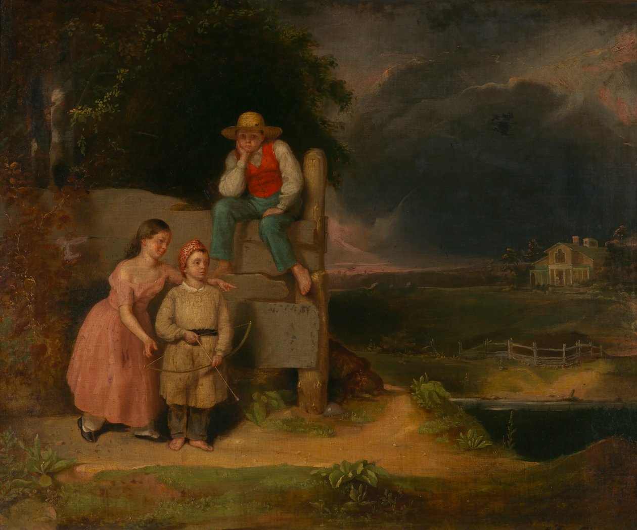 Fırtınadaki Çocuklar, ca. 1830. by Thomas Le Clear