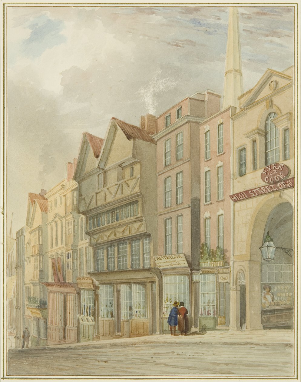 Pazar Kapısı ile High Street by Thomas Leeson the Elder Rowbotham