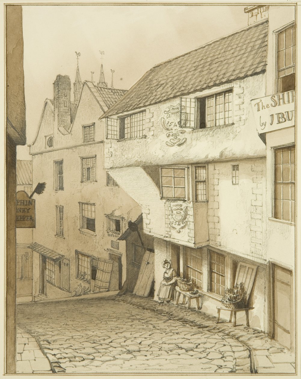 ev ile Steep Street Alt Sonu, by Thomas Leeson the Elder Rowbotham