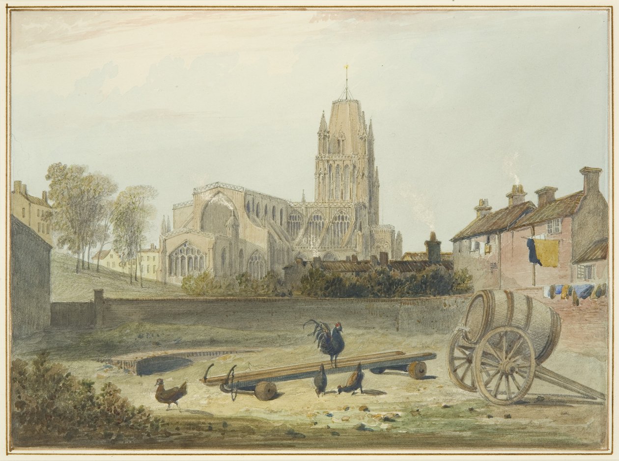 kuzey-doğudan St Mary Redcliffe Kilisesi by Thomas Leeson the Elder Rowbotham