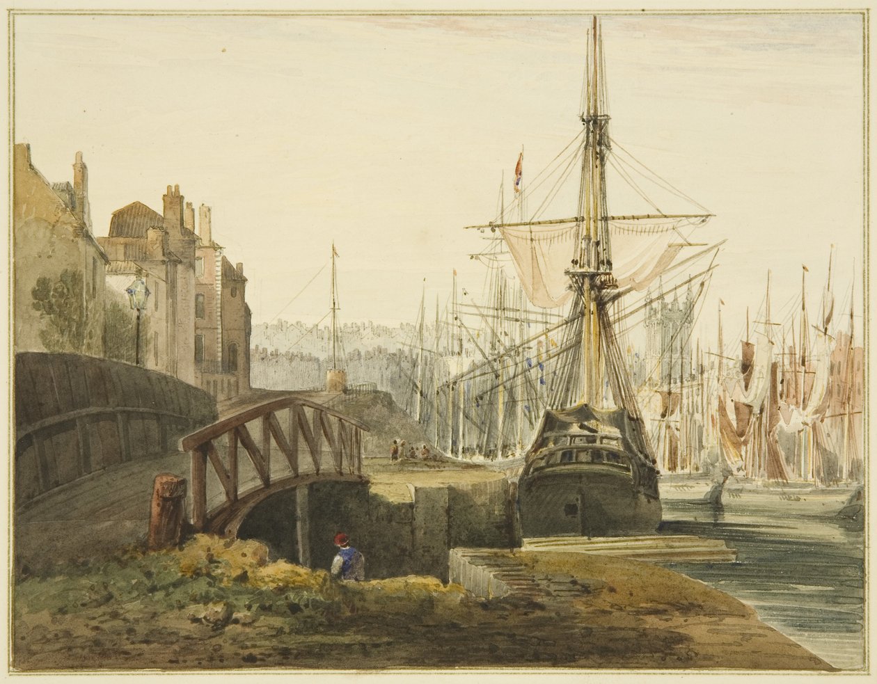 Butts, Toms'un (Mezarlar) Rıhtımı yakınında by Thomas Leeson the Elder Rowbotham