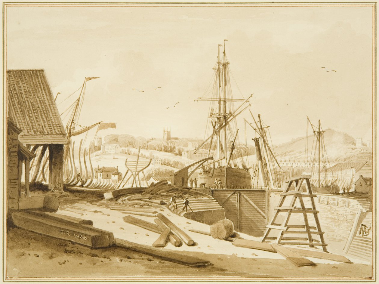 Batı Wapping İskelesi by Thomas Leeson the Elder Rowbotham