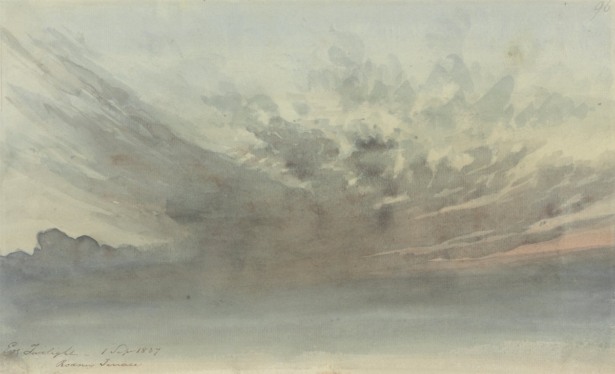 Bulut Çalışması - Akşam Alacakaranlığı, Rodney Terrace by Thomas Lindsay