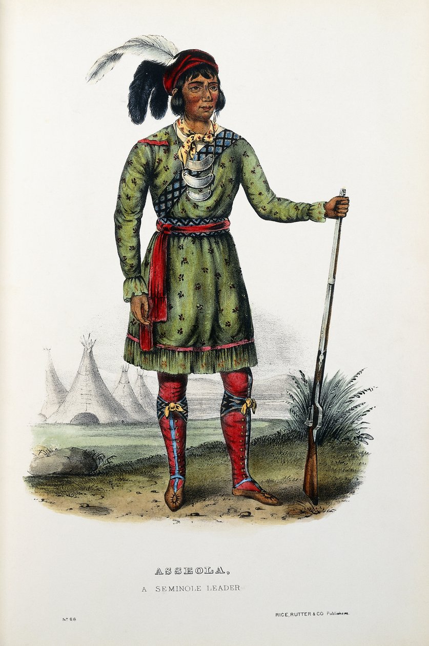 Asseola, Seminole Lideri by Thomas Loraine (after) McKenney