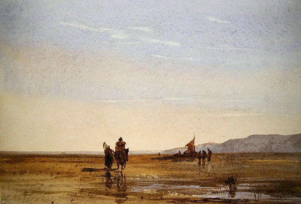 Sahil Manzarası (kağıt üzerine sulu boya) by Thomas Lound