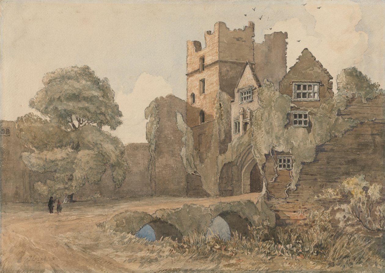 Kale ve Kapı, Ludlow Kalesi, Shropshire by Thomas Lound