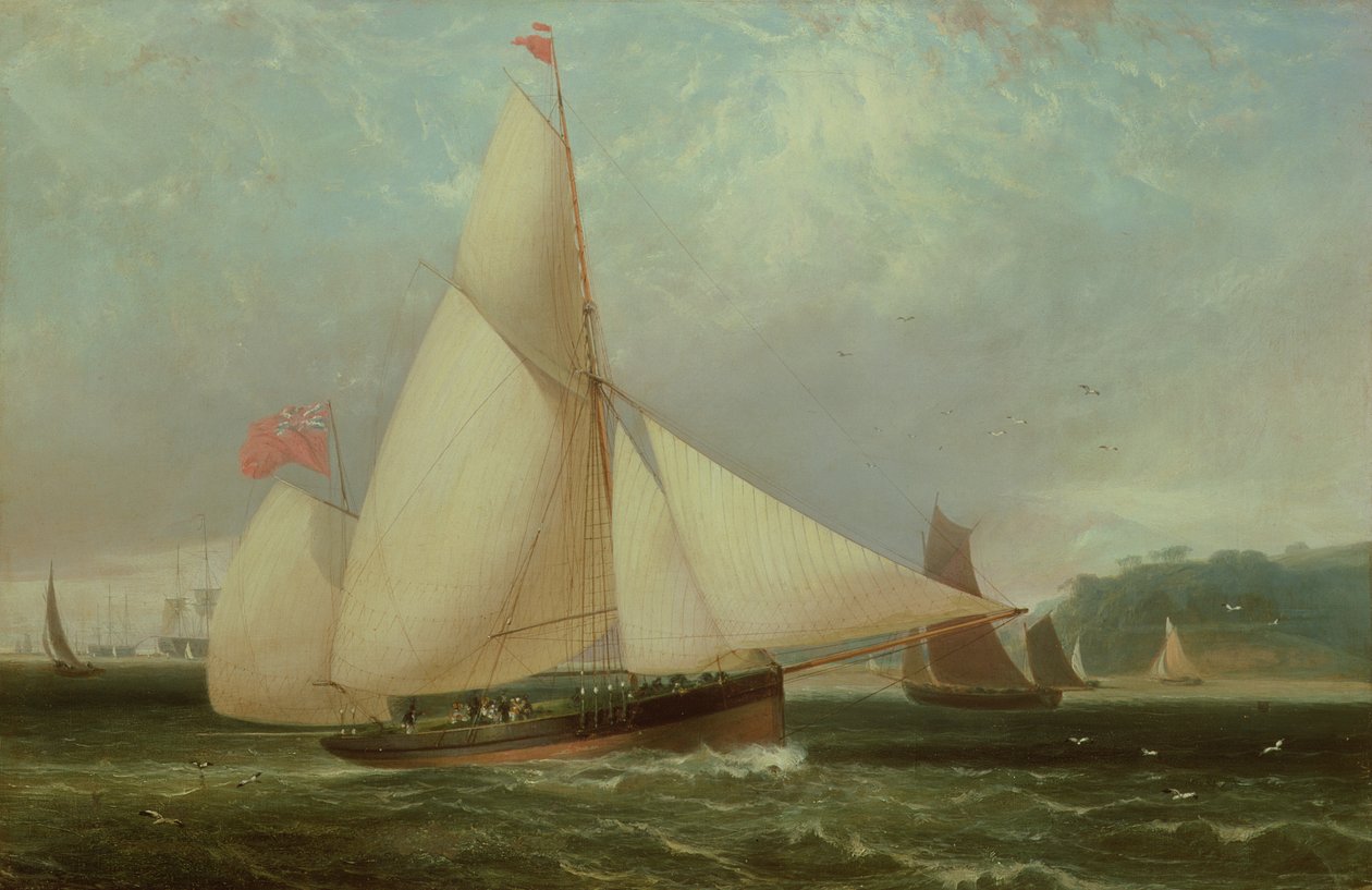 12. Norfolk Dükü Yat Arundel by Thomas Luny