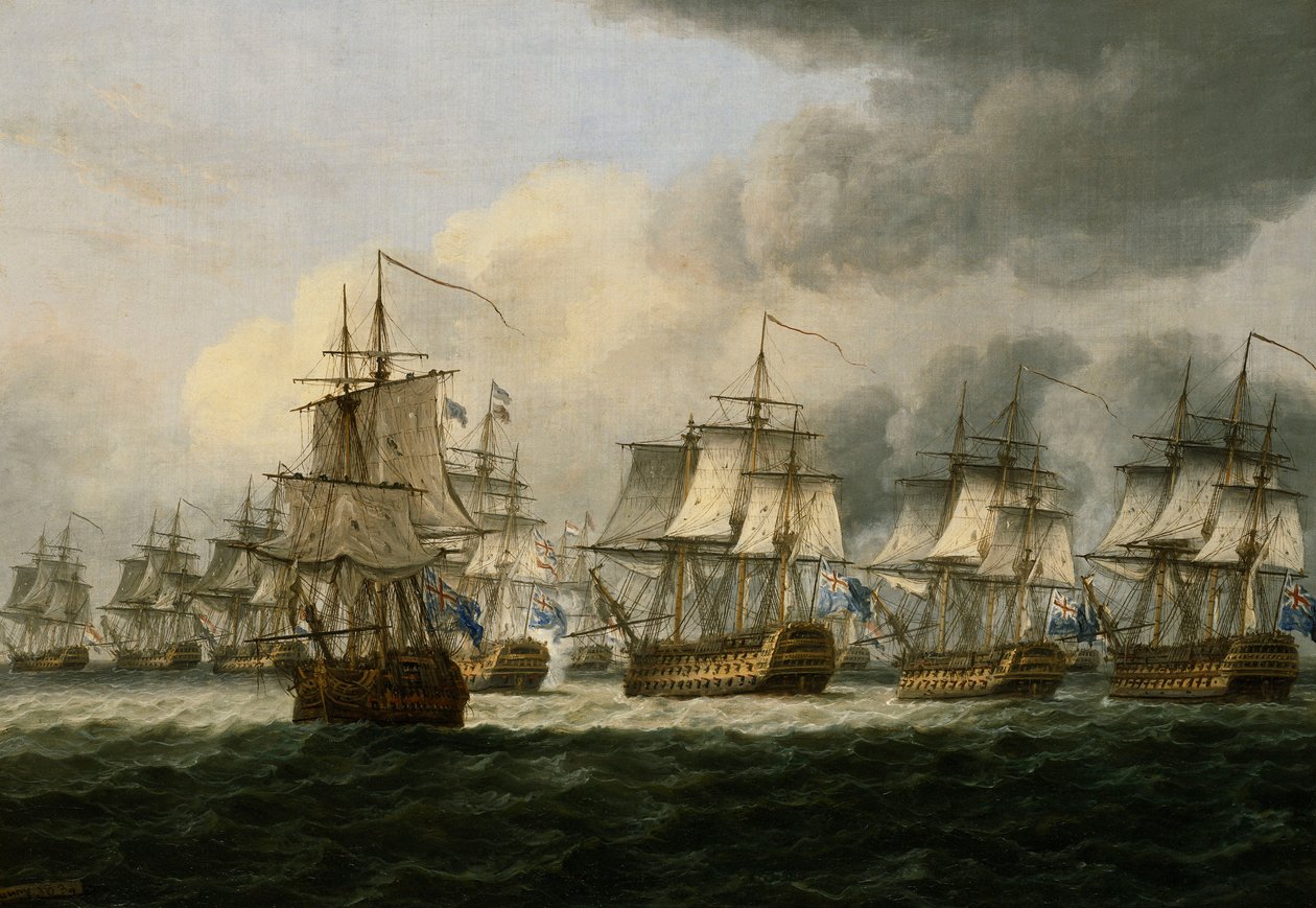 Doggerbank Savaşı, 5 Ağustos 1781, 1834 by Thomas Luny