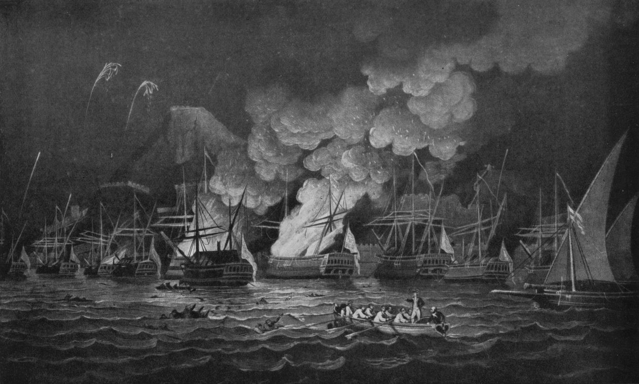 Cebelitarık Savunması, c1785 by Thomas Luny