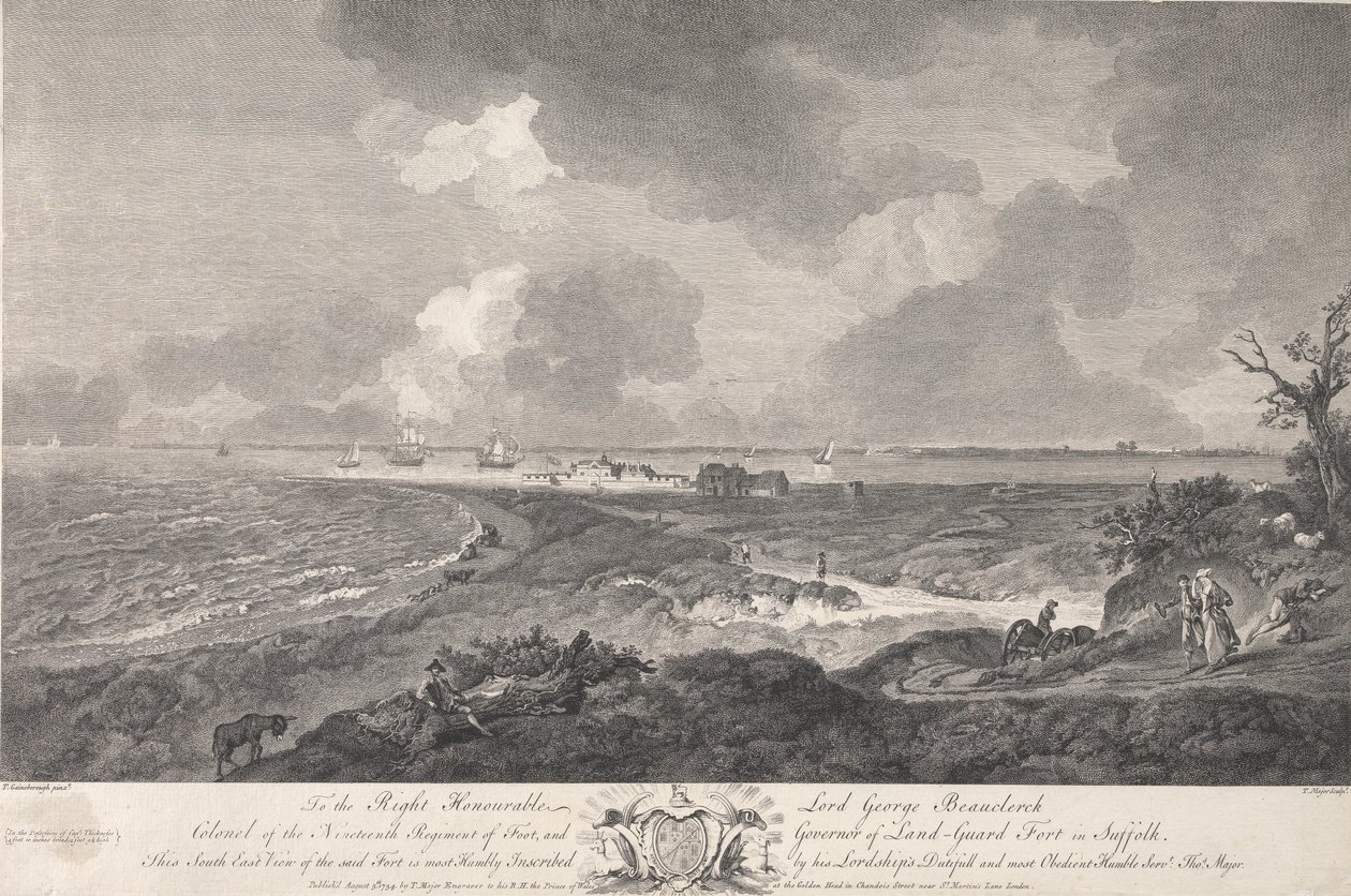 Suffolk'taki tLand-Guard Fort'un Güney Doğu Görünümü by Thomas Major