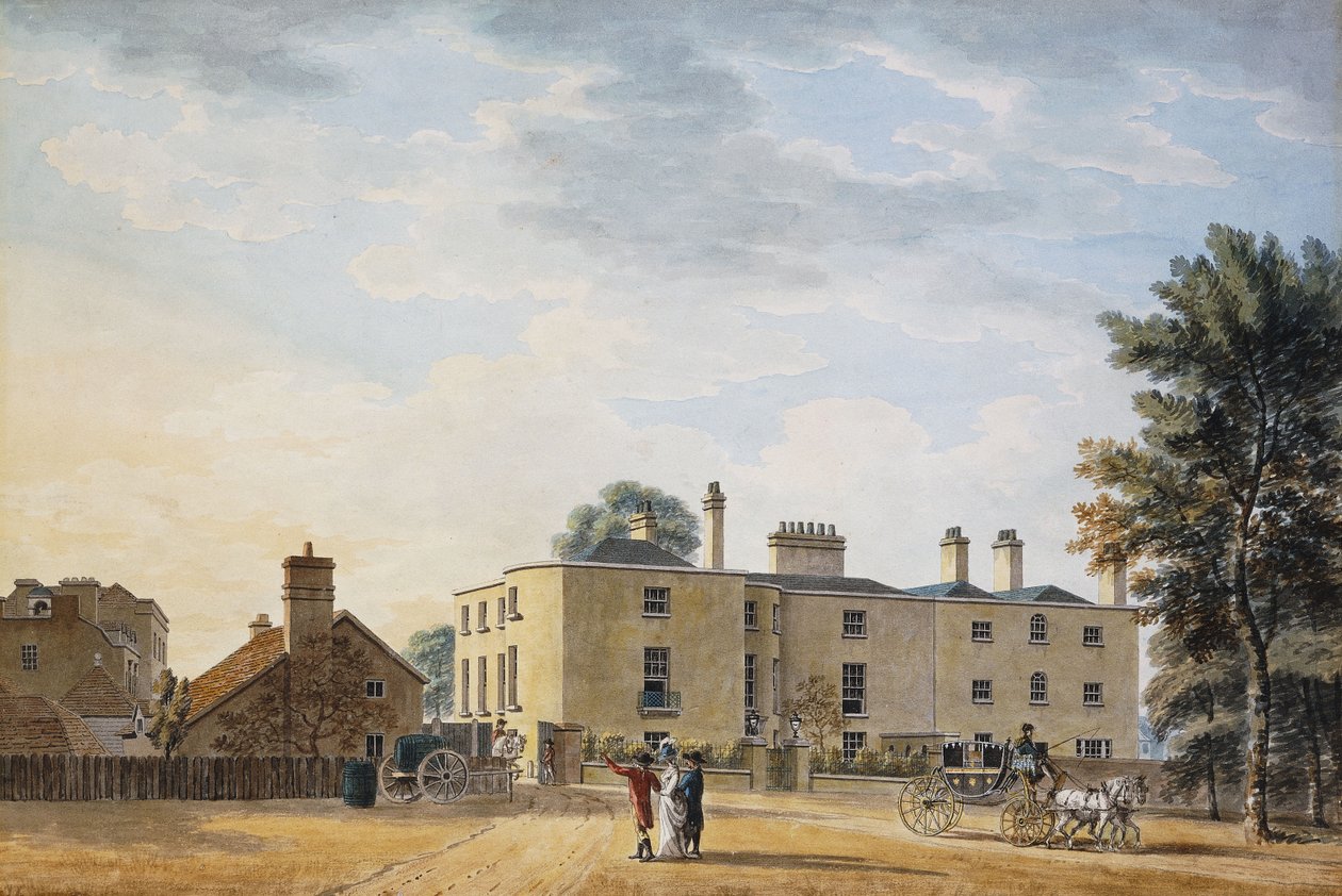 Zarif Bir Kır Evi Dışındaki Rakamlar, by Thomas Malton Jnr.
