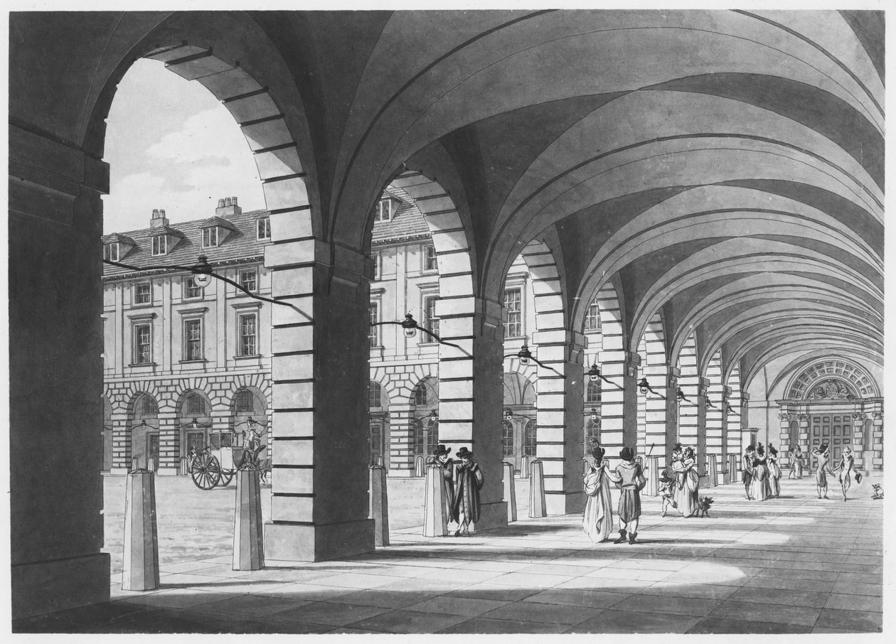 Piazza, Covent Garden, 1796 by Thomas Malton Jnr.