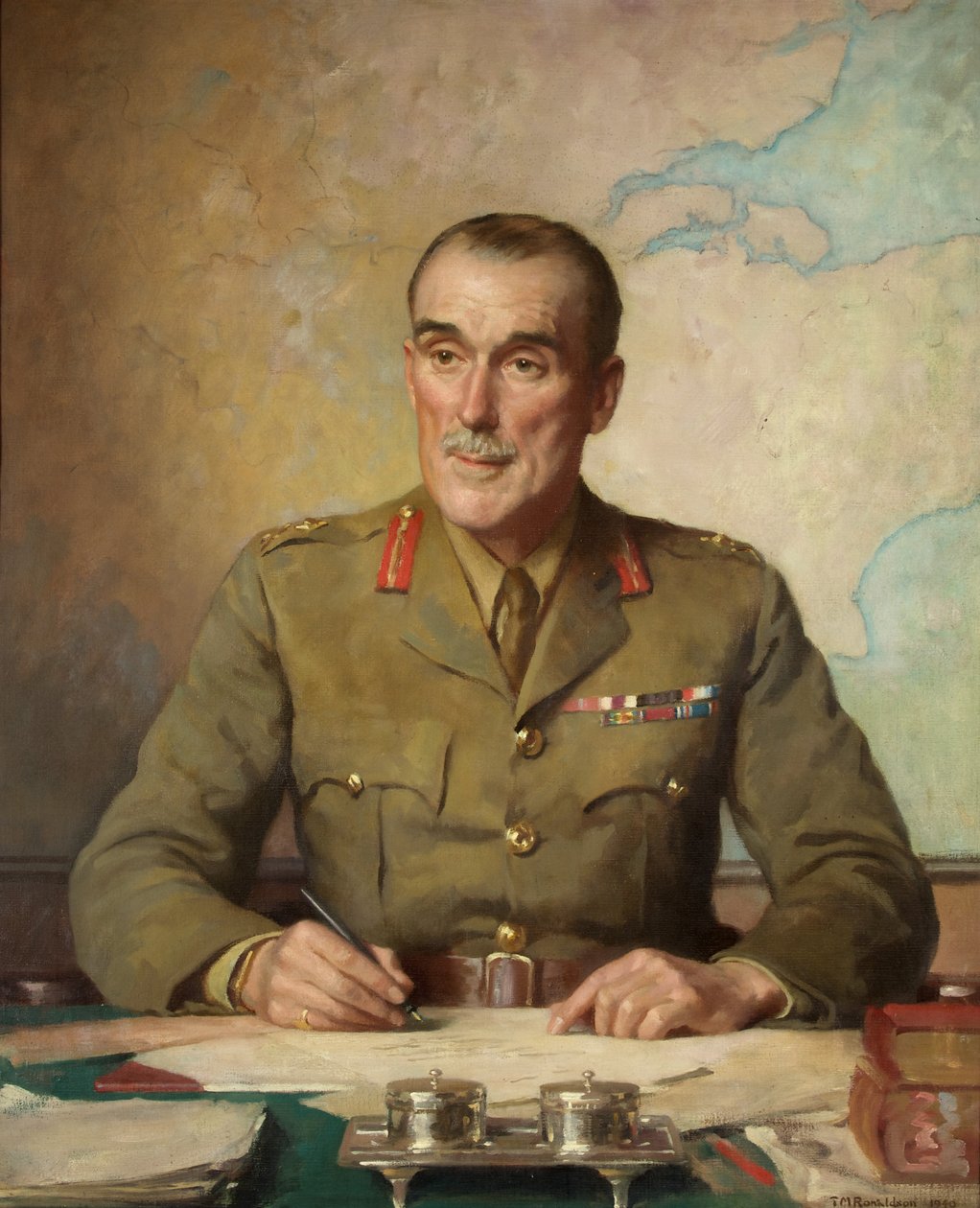Tuğgeneral John Hay Beith (takma adı: Ian Hay) (tuval üzerine yağlı boya) by Thomas Martine Ronaldson