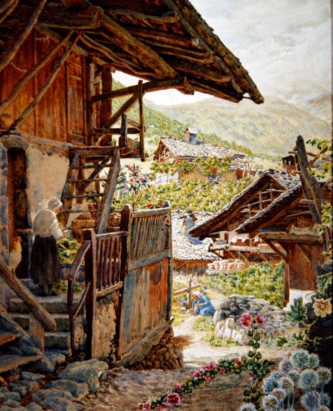 Sallanches, Hautes Savoie uzaktan Aiguille de Bionnassay ile by Thomas Matthews Rooke