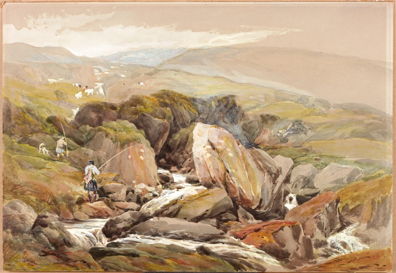 Yaylalardan Bir Görünüm (gövde rengi) by Thomas Miles II Richardson