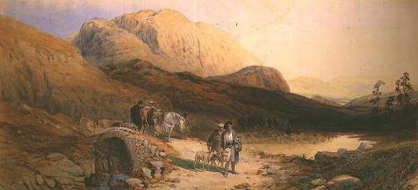 Tepeden Dönüş (suluboya) by Thomas Miles Richardson