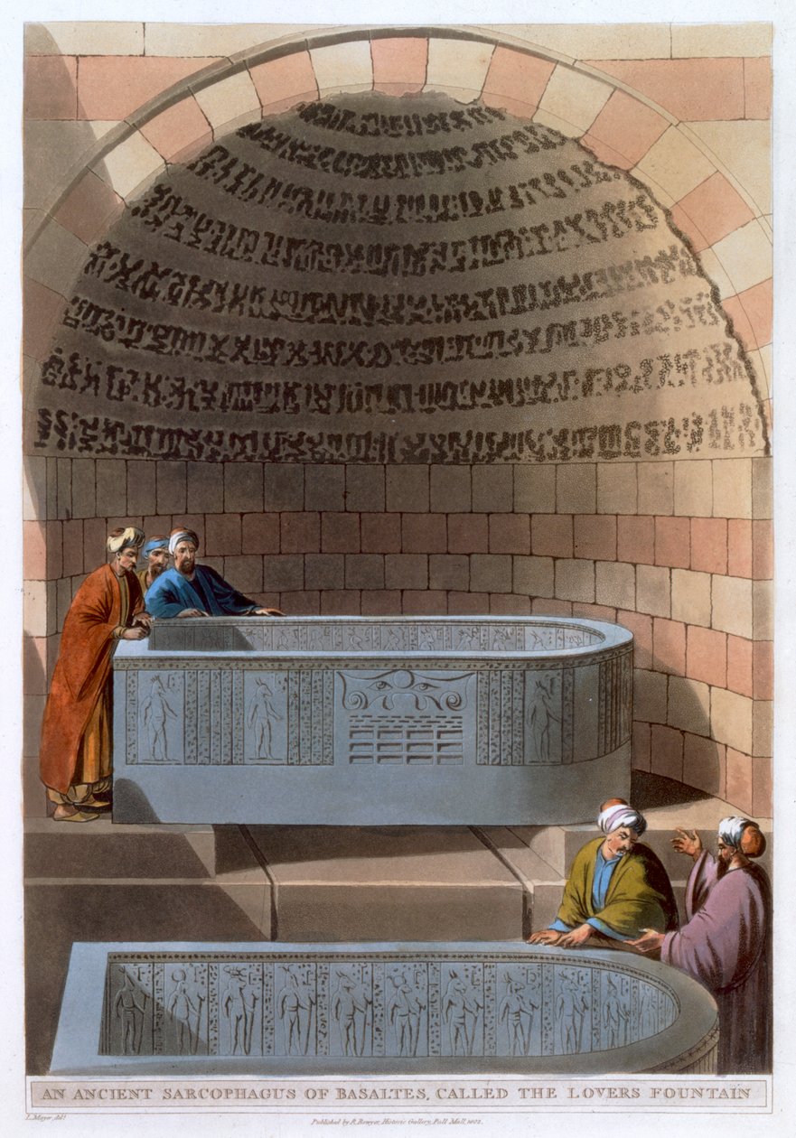 'Aşıklar Çeşmesi olarak adlandırılan Bazaltların Eski Bir Lahit'i', 1802 by Thomas Milton