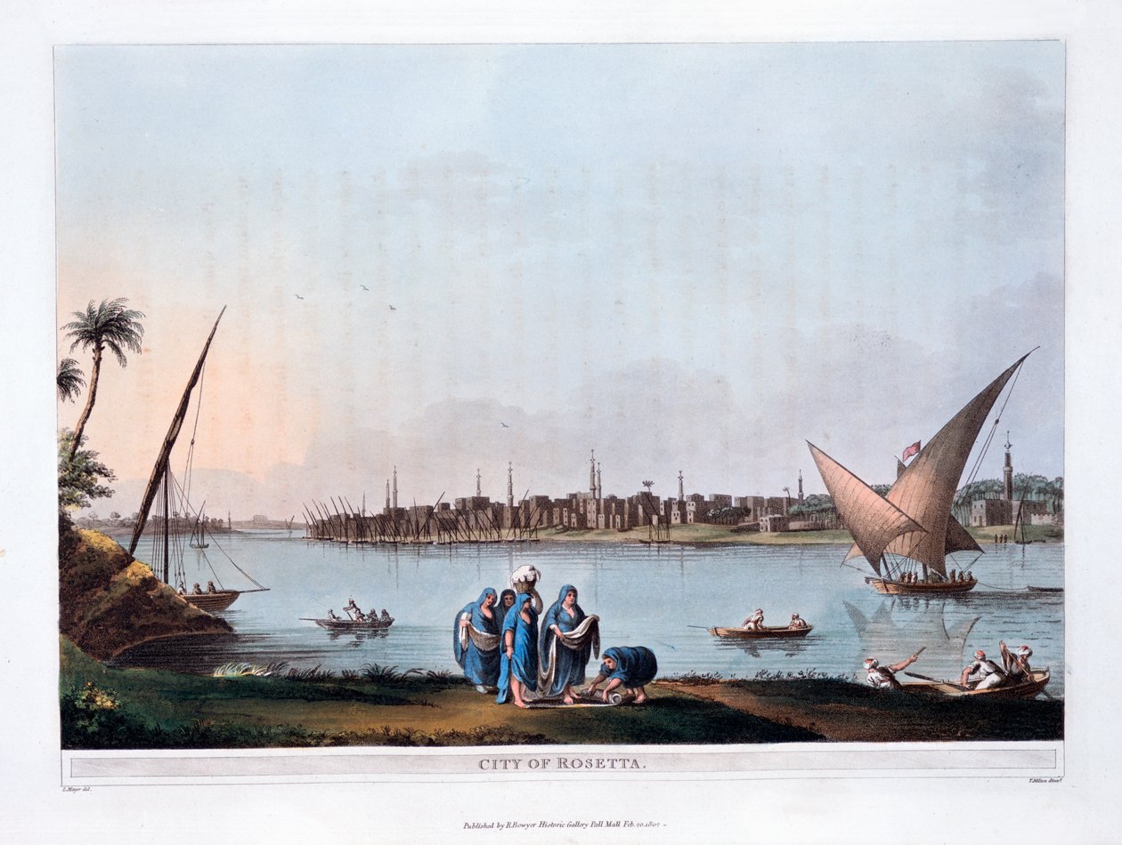 Rosetta Şehri, 1801 by Thomas Milton