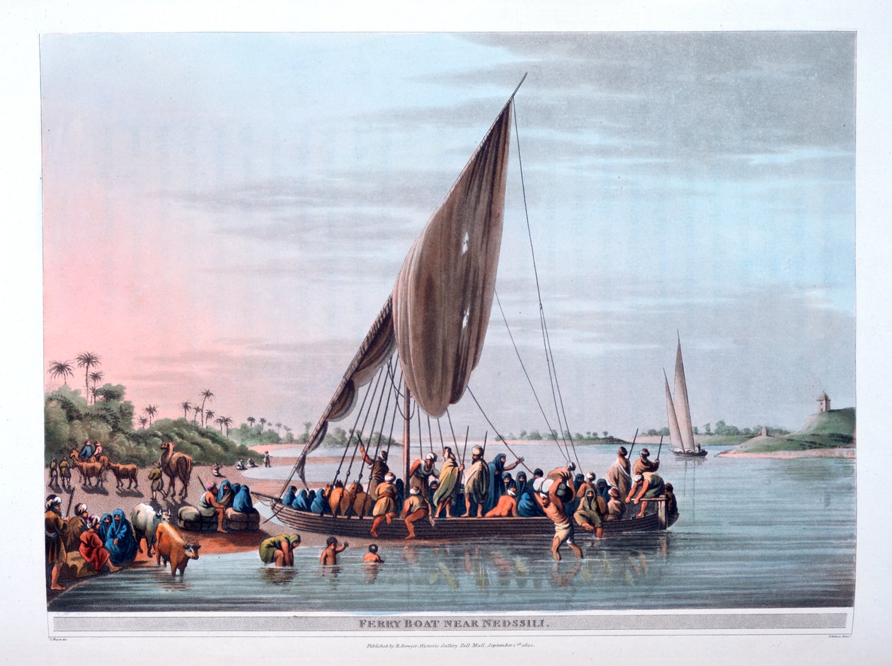 Nedssili Yakınında Feribot, 1801 by Thomas Milton