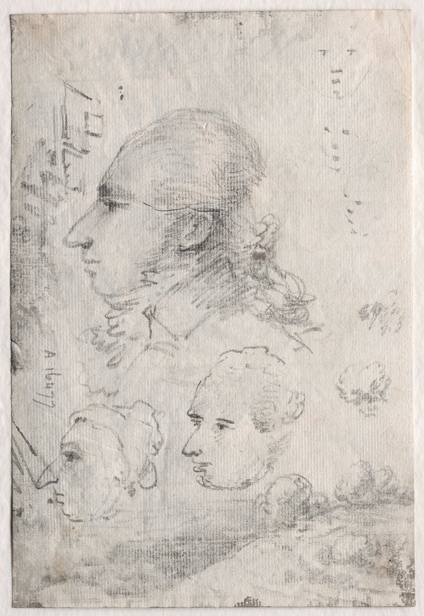 Kafa Çalışmaları verso, c. 1820